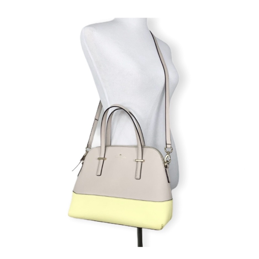 Kate Spade Yellow & Tan Cedar Street Maise convertible crossbody shoulder bag
